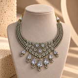 Leafwork Stone Necklace Set