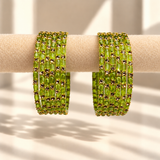 Sparkle Line Stone Bangles