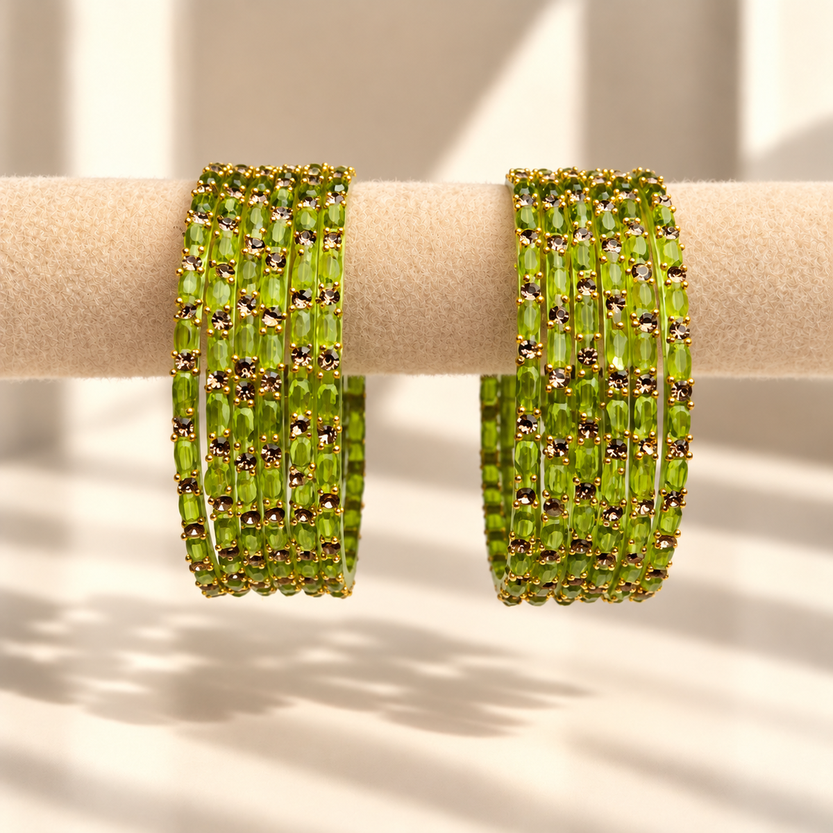 Sparkle Line Stone Bangles