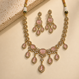 American Diamond Crystal Drop Necklace Set