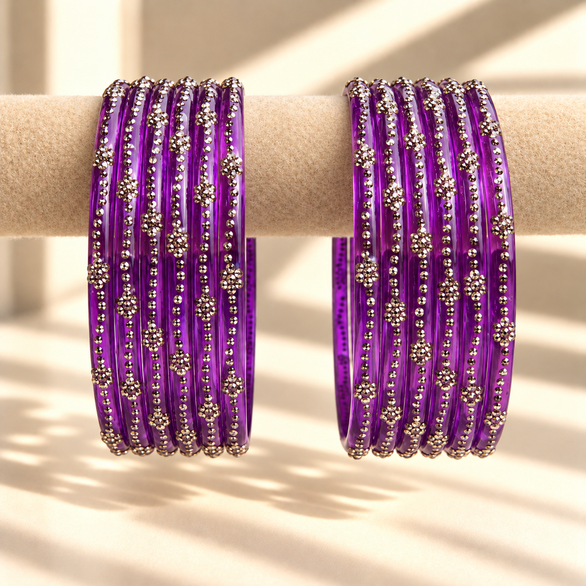 Mini Bloom Glass Bangles