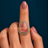 Teardrop Centre Stone Ring