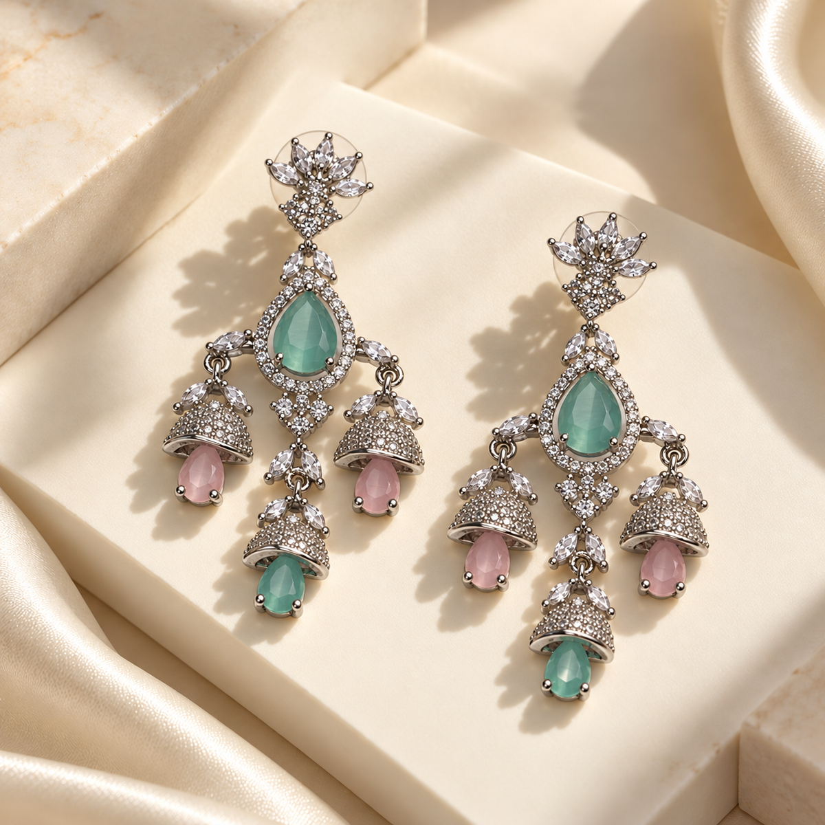 Royal Floral Drop Earrings