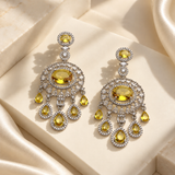 Elegant Oval Drop Earrings