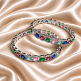 Oval Shape Ad Stone With Oval Frame Kada