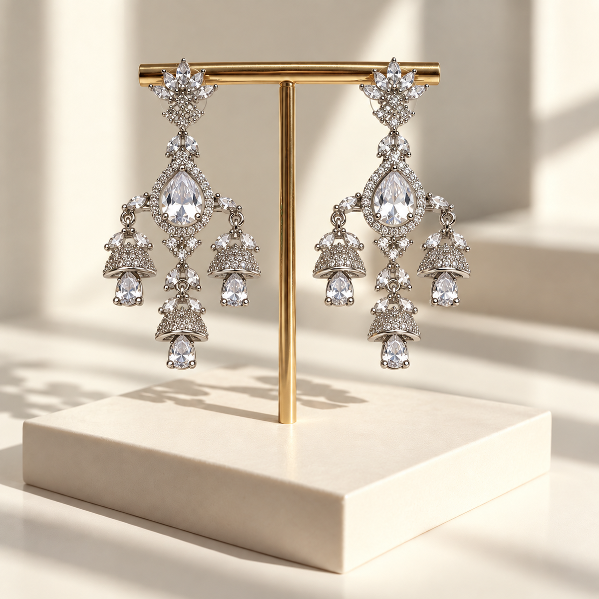 Royal Floral Drop Earrings