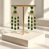 Elegant Three-Line Earrings