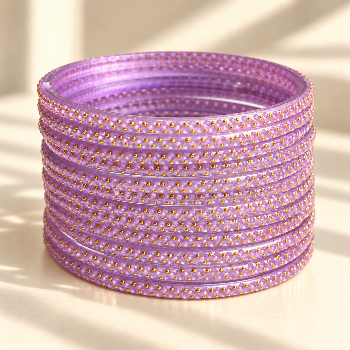 Golden Dot Glass Bangle