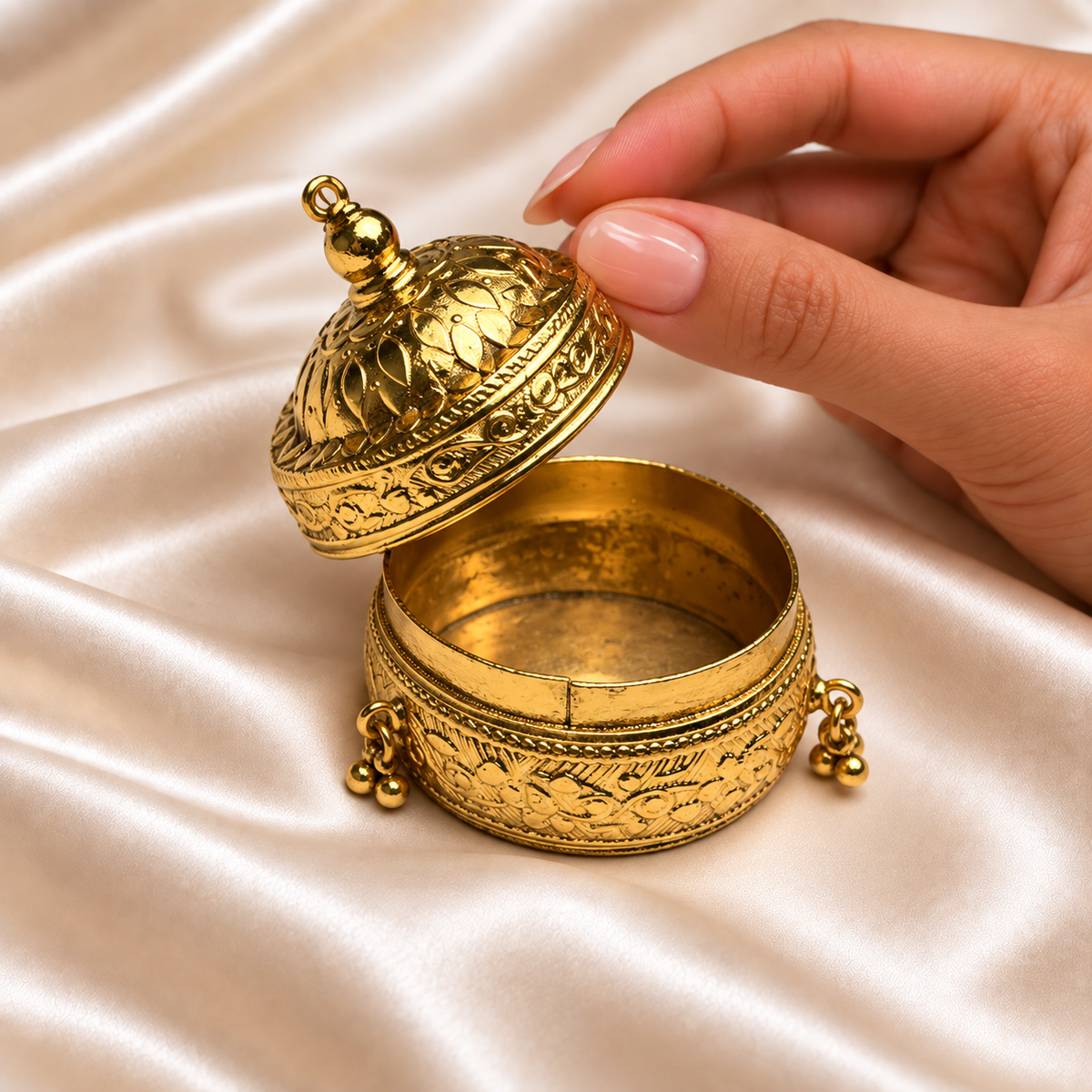 Ghungroo Detail Sindoor Box