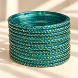 Golden Dot Glass Bangle
