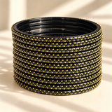 Golden Dot Glass Bangle