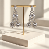 Graceful Stone Flower Earrings