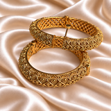 Rajwada Geometric Carved Openable Kada