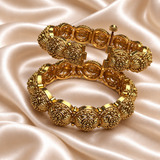 Rajwada Floral Carved Kada