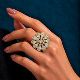 Teardrop Flower Ring