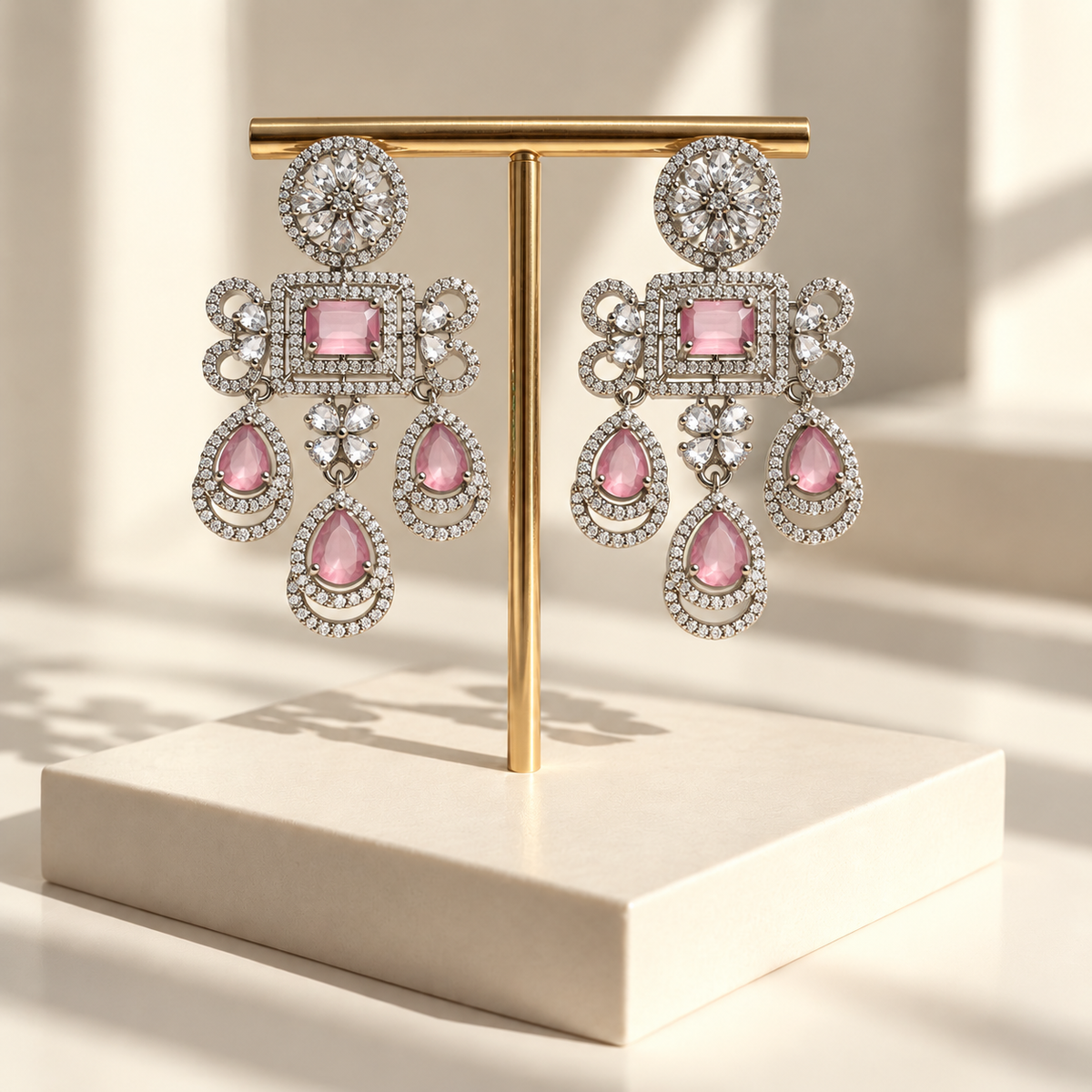 Graceful Layered Drop Earrings