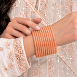 Golden Dot Glass Bangle