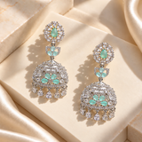 Elegant Stone Drop Jhumkas