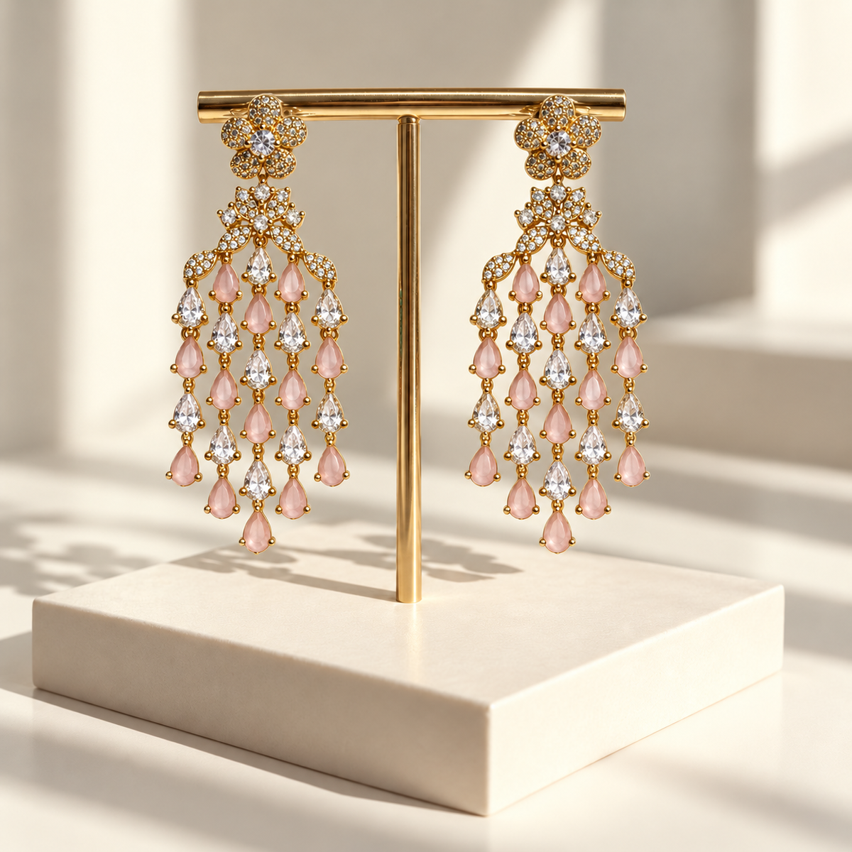 Graceful Leaf Drop Earrings