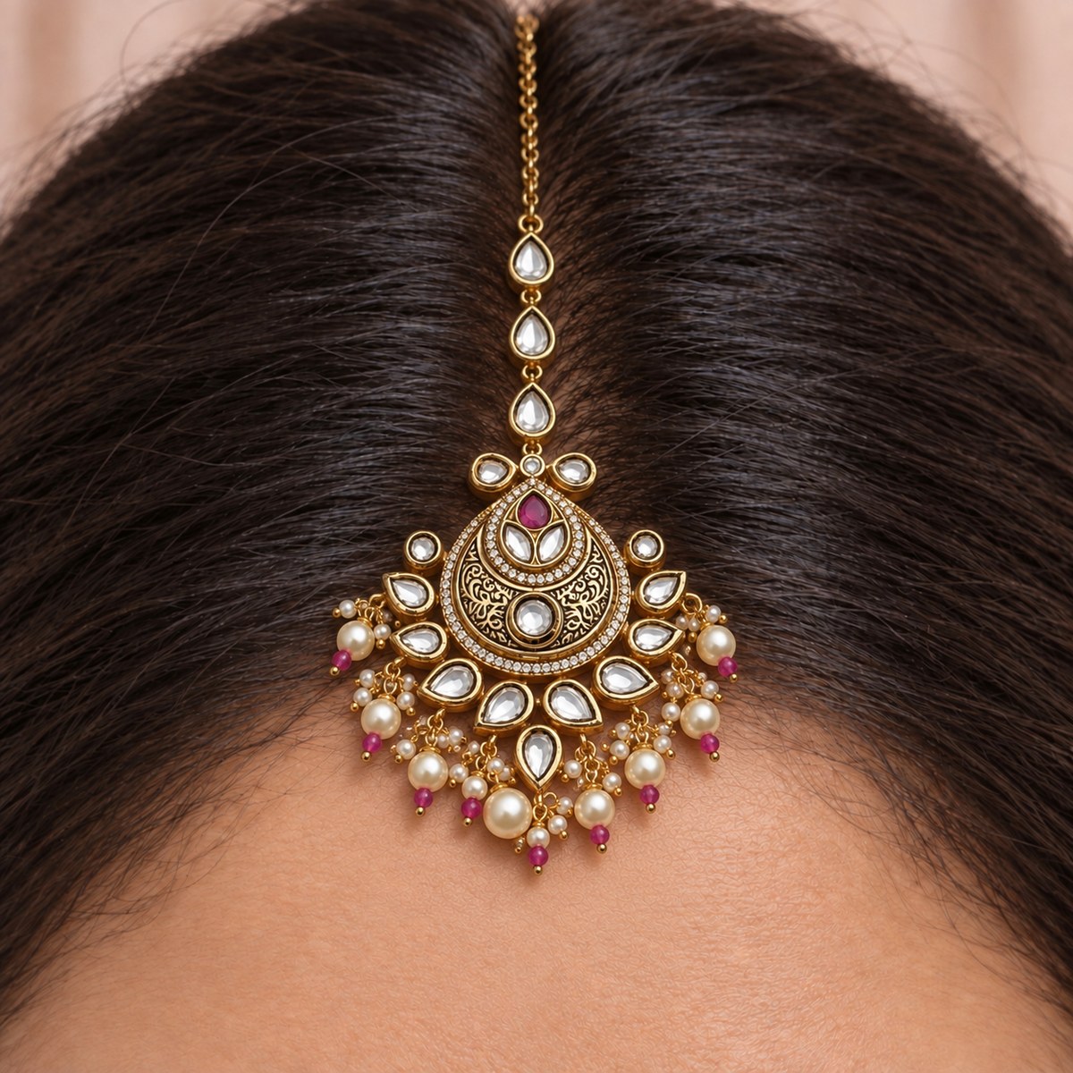 Moon Shape Maang Tikka