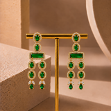 American Diamond Layered Drop Necklace Set