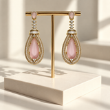 Graceful Teardrop Crystal Earrings