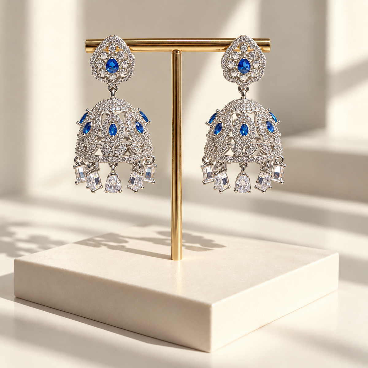 Royal Floral Jhumka Earrings
