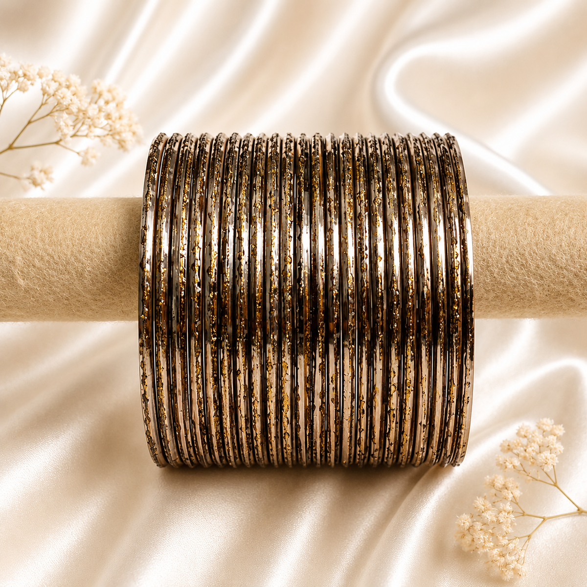 Turkey Glitter Metal Bangles