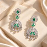 Elegant Stone Drop Jhumkas