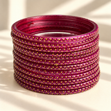 Golden Dot Glass Bangle