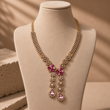 Twin Drop Motif Jewellery Set