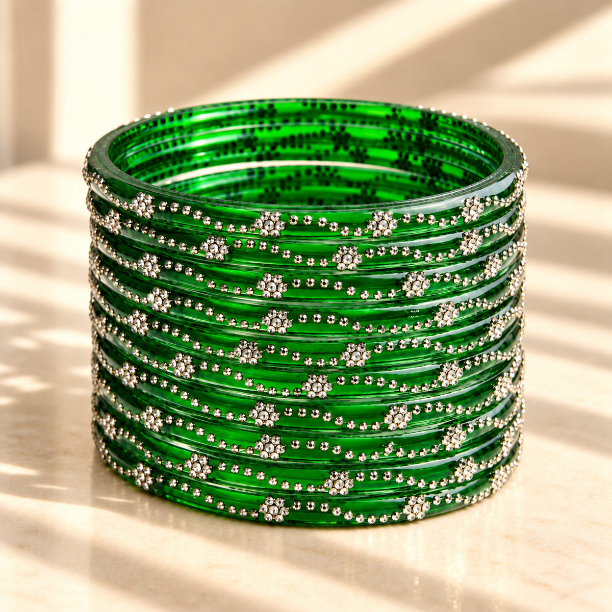 Mini Bloom Glass Bangles