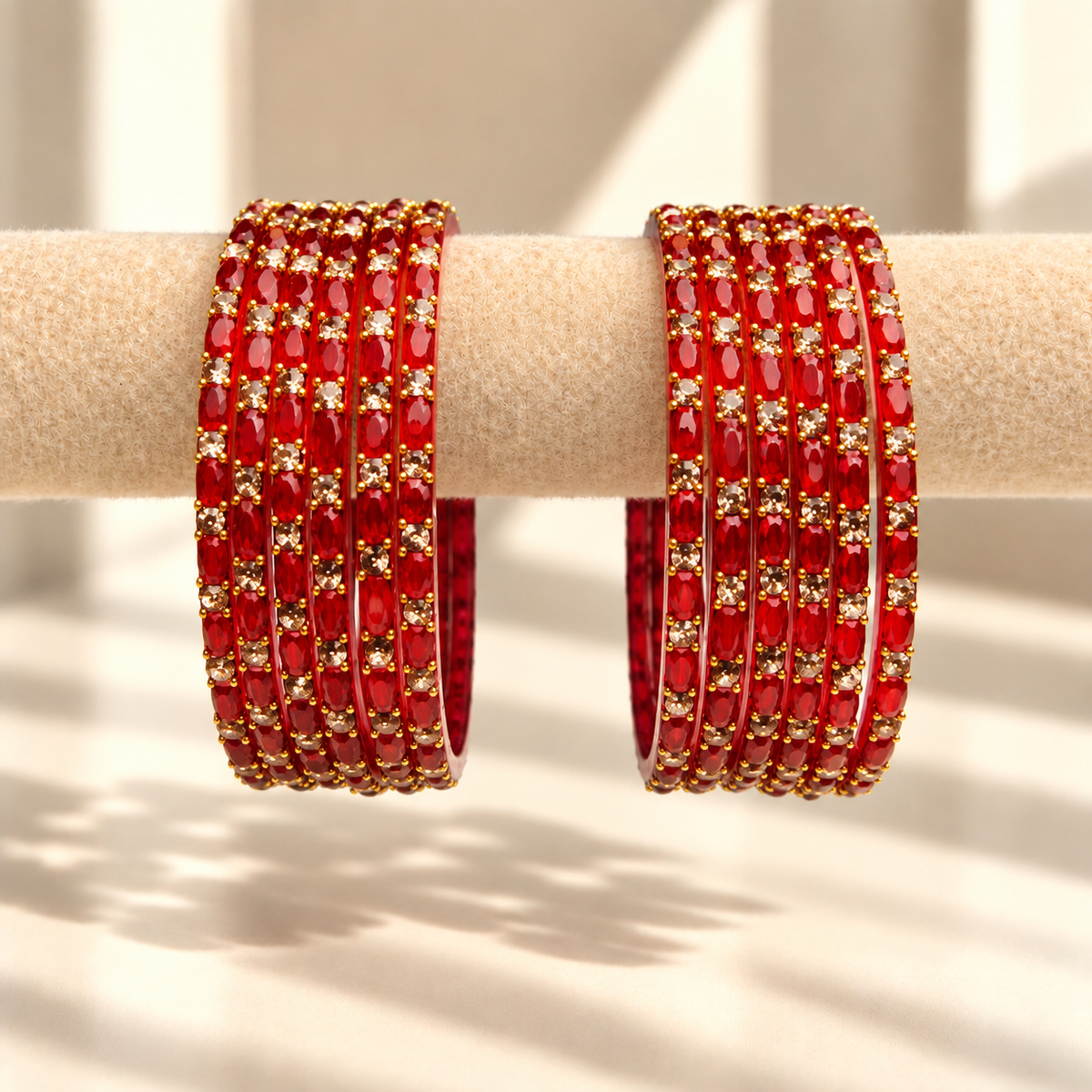 Sparkle Line Stone Bangles