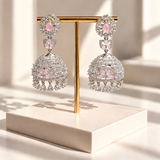 Elegant Stone Drop Jhumkas