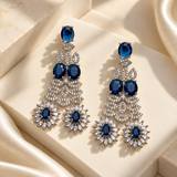 Graceful Stone Flower Earrings