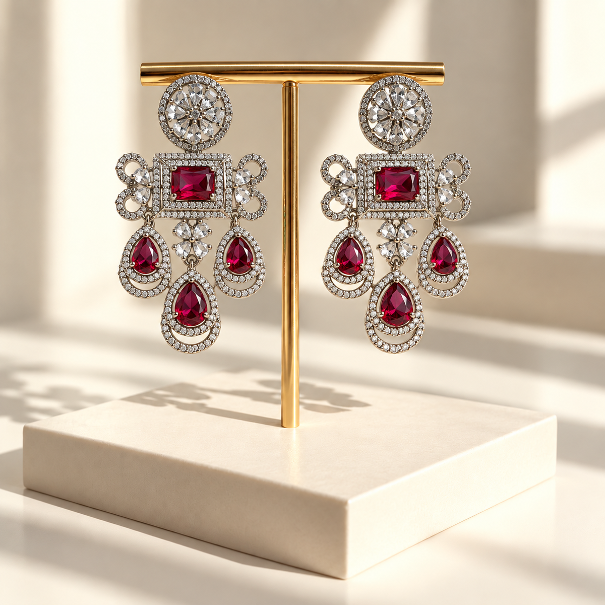 Graceful Layered Drop Earrings