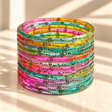 Mini Bloom Glass Bangles
