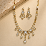American Diamond Crystal Drop Necklace Set