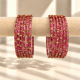 Sparkle Line Stone Bangles