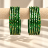 Golden Dot Glass Bangle