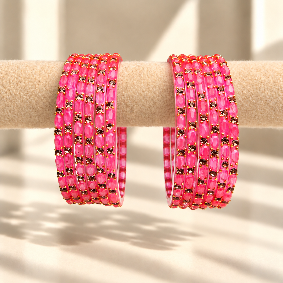Sparkle Line Stone Bangles