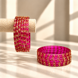 Sparkle Line Stone Bangles