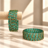 Sparkle Line Stone Bangles
