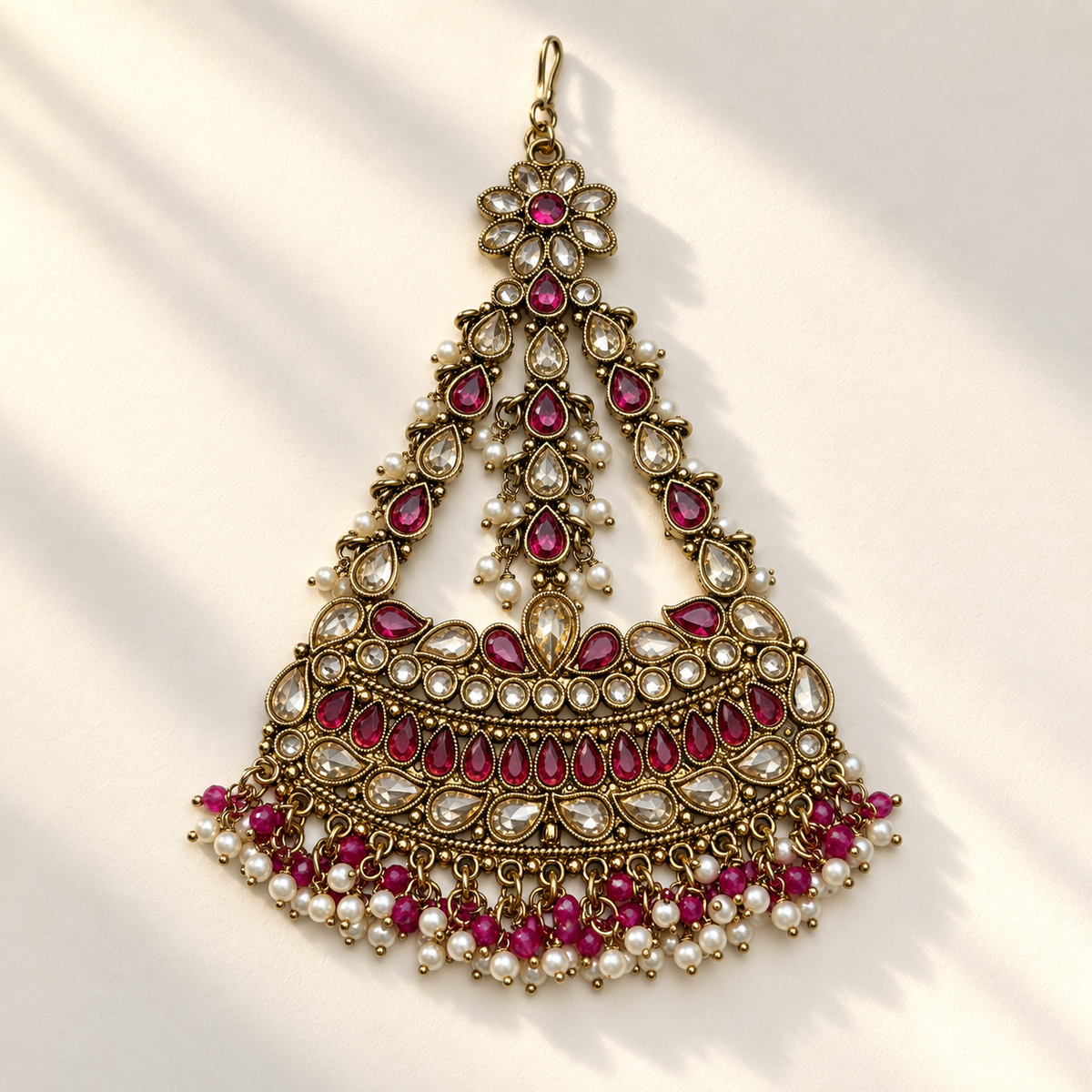 Floral Teardrop Pearl Paasa
