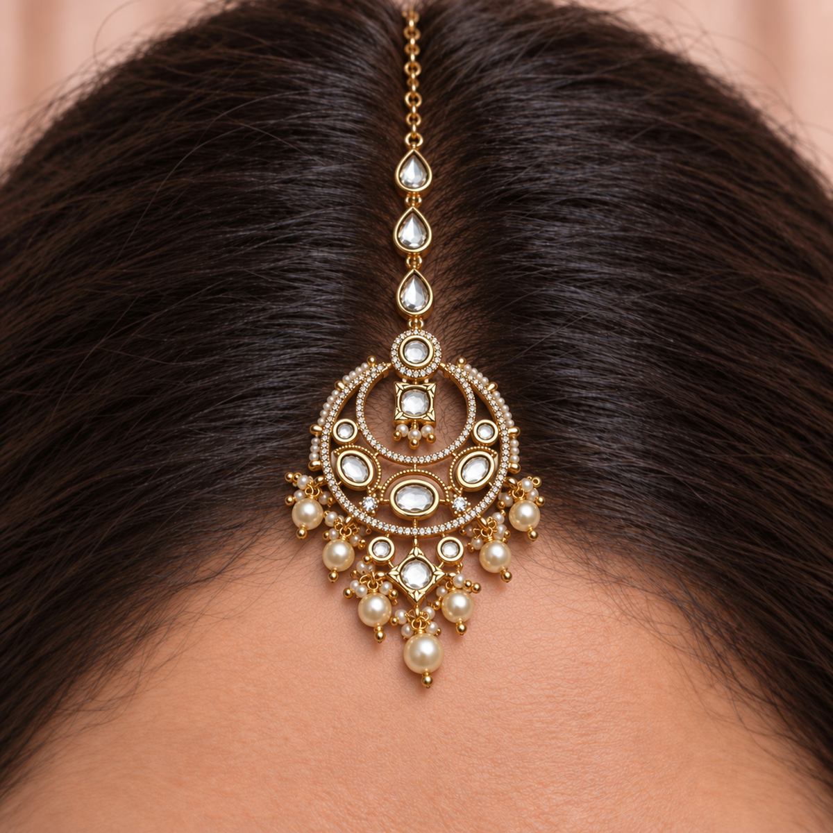 Oval Curve Maang Tikka