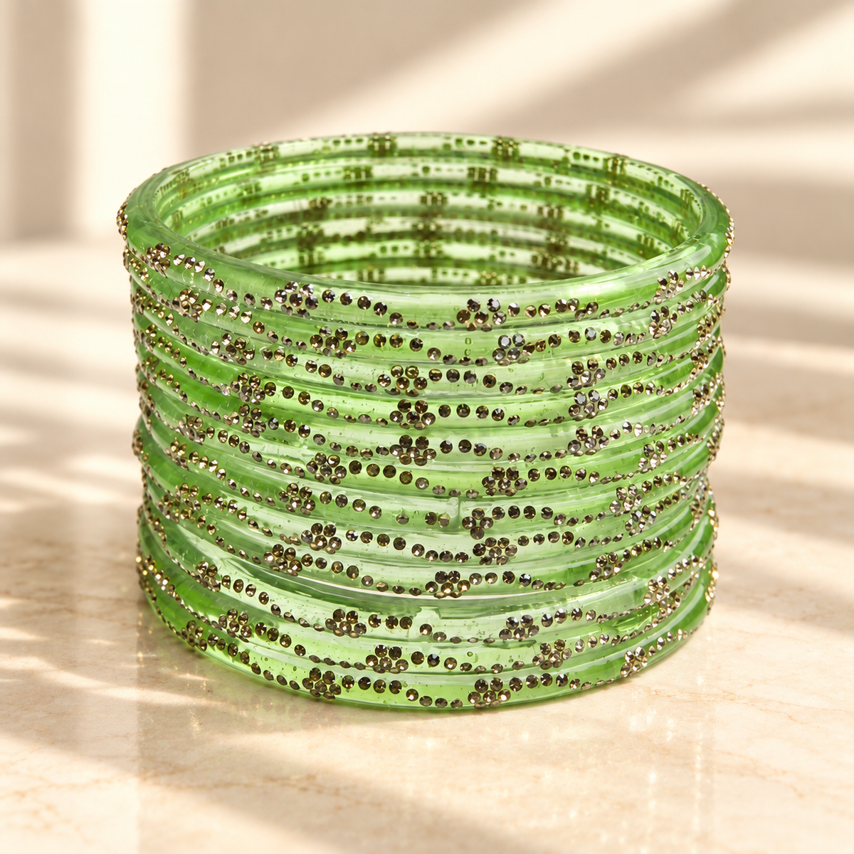 Mini Bloom Glass Bangles