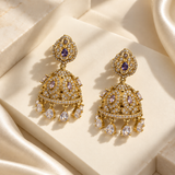 Royal Floral Jhumka Earrings