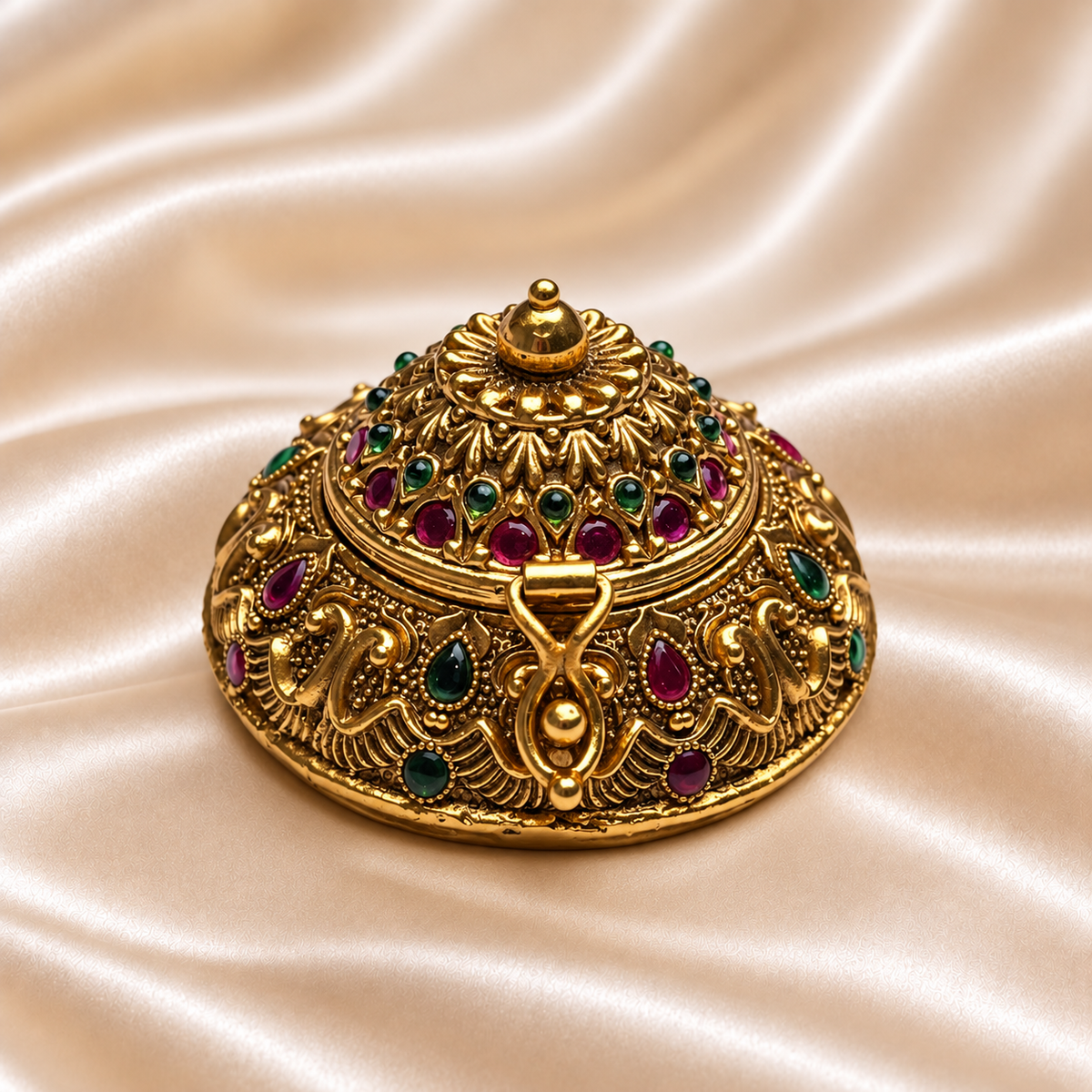 Feather Detail Sindoor Box