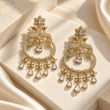 Royal Peacock Drop Earrings