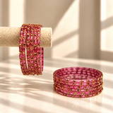 Sparkle Line Stone Bangles